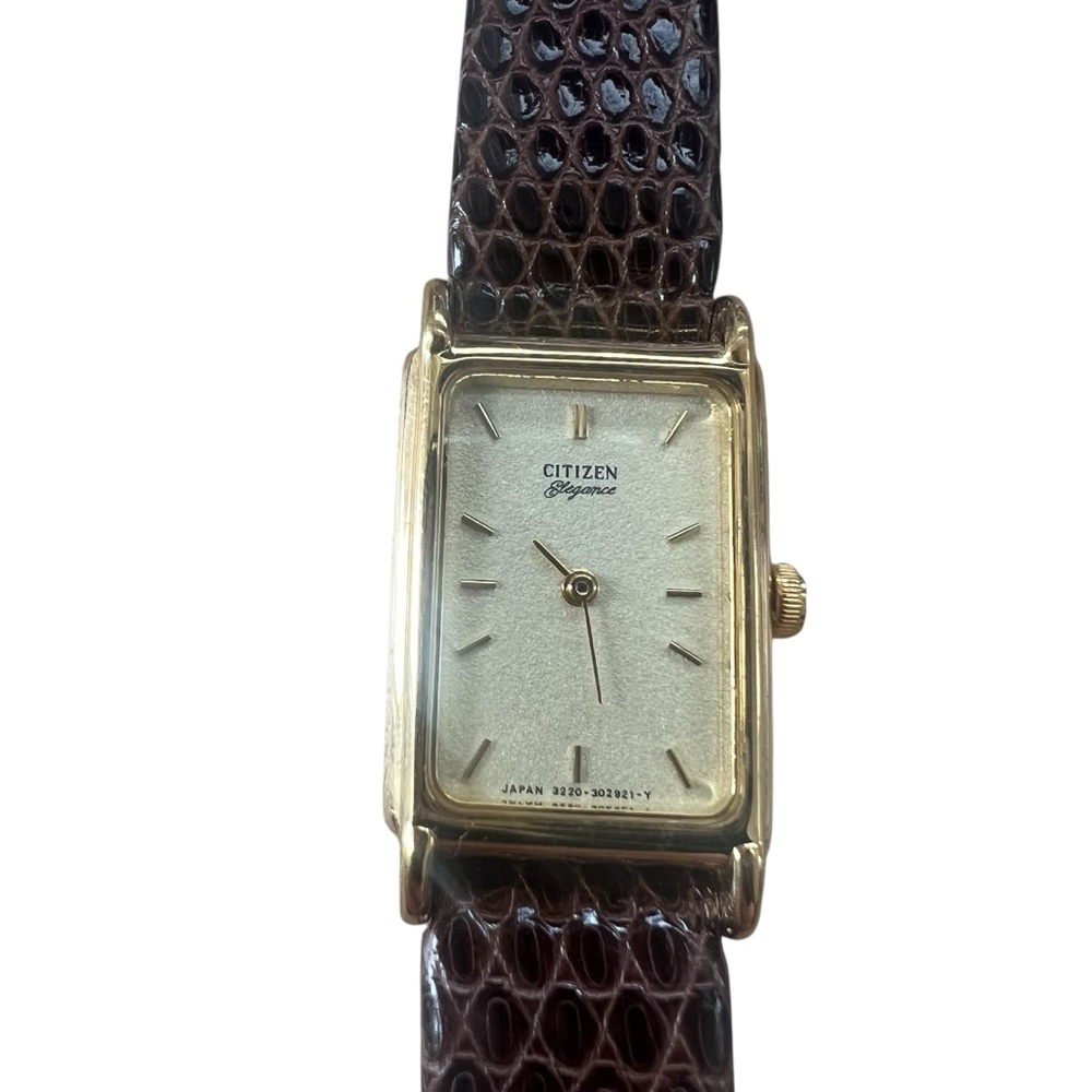 Vintage Citizen Elegance Genuine Lizard Band Women’s Watch